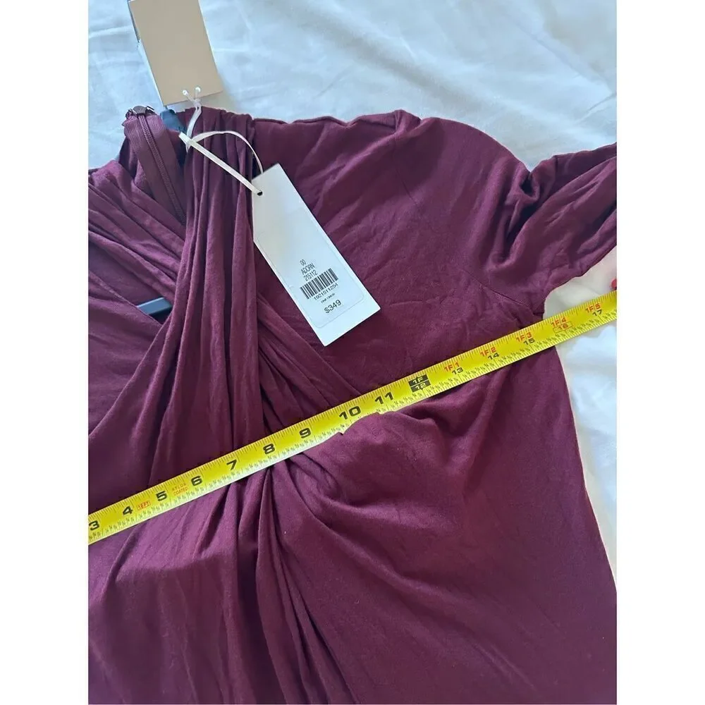 NWT Etcetera Wine Adorn Dress Size 00
